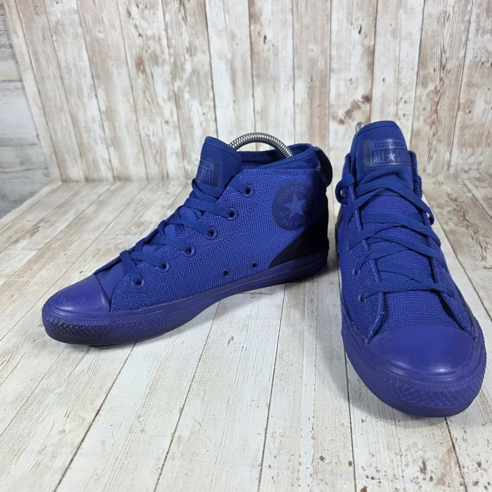 Converse All Star Mid Top Sneakers Purple Casual Shoes Unisex‎ Adult Size 7